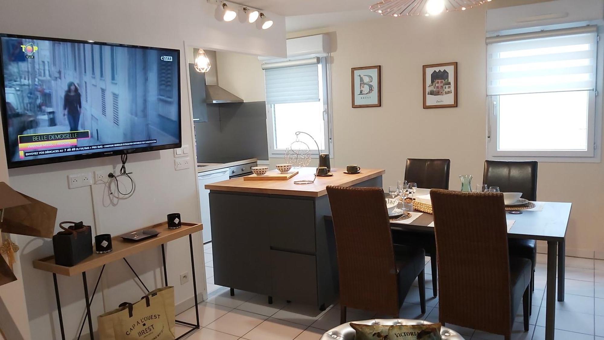 L'escale N°13 :Appartement standing dans résidence Brest Extérieur photo